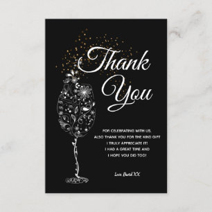 Wein, erwachsen, danke Karte