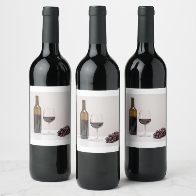 Wein Etikett Trauben Schüssel (Flaschen)