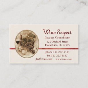 Wein-Experte Visitenkarte