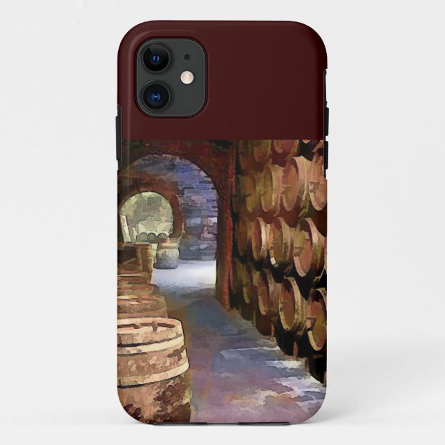Wein-Fässer im Weinkeller Case-Mate iPhone Hülle (Rückseite)