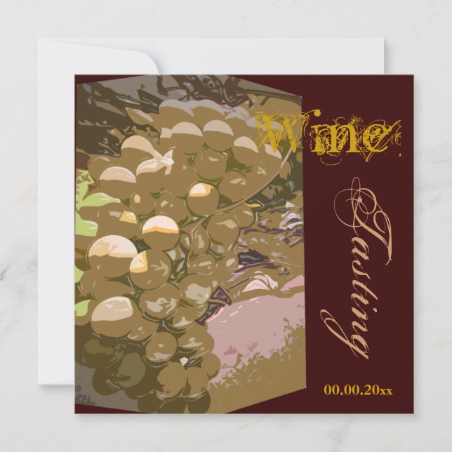 Wein-Feier-Party des Käses n FERTIGEN besonders an Einladung (Vorderseite)