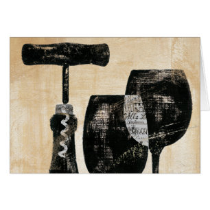 Wein-Flasche mit zwei Gläsern