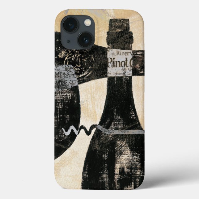 Wein-Flasche und Glas Case-Mate iPhone Hülle (Rückseite)