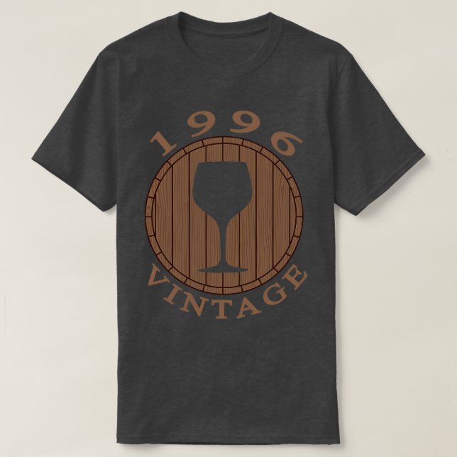 Wein Geburtstag 1996 T-Shirt (Design vorne)