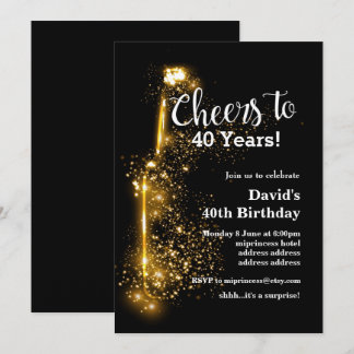 Wein Geburtstagseinladung, Beifall zu allen Jahren Einladung