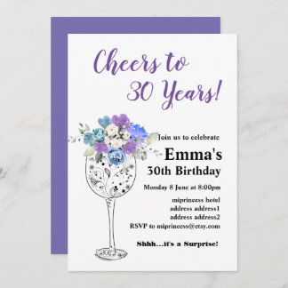 Wein Geburtstagseinladung, Fröhlich! Einladung