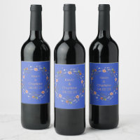 Wein Gefallen für Personalisierte Blume Briefmarke
