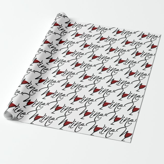 WEIN GESCHENKPAPIER (Ungerollt)