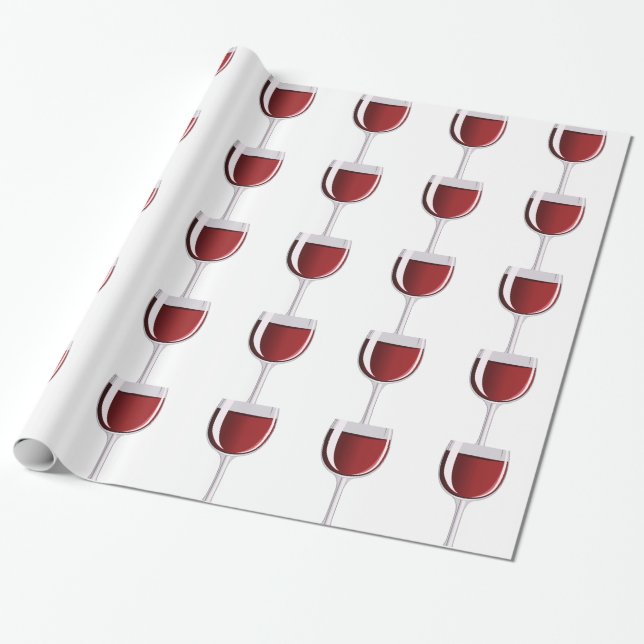 Wein-Glas Geschenkpapier (Ungerollt)
