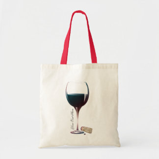 Wein-Glas-Kunst-personalisiertes Logo Tragetasche