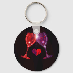 Wein-Glas-Schlüsselanhänger Schlüsselanhänger