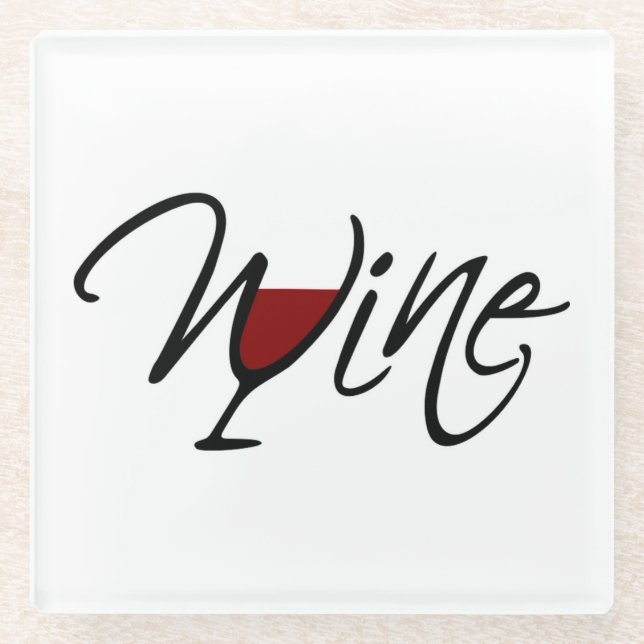 WEIN GLASUNTERSETZER (Vorderseite)