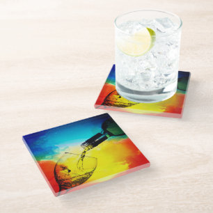 Wein Glasuntersetzer