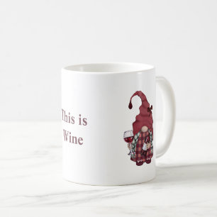 Wein Gnome Persönlich Dies ist Wein Kaffeetasse