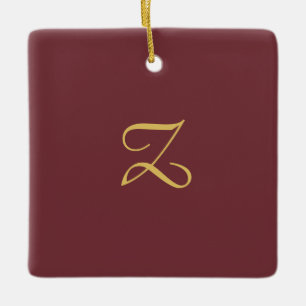 Wein Gold Monogram Beruflich Trendy Modern Keramikornament