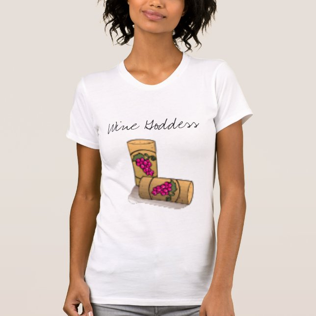 Wein-Göttin T-Shirt (Vorderseite)