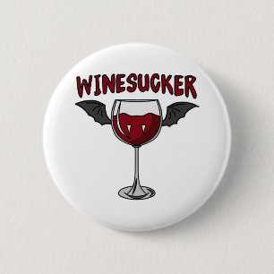 Wein Halloween Vampir Flügel Blut Bier Party Bisse Button