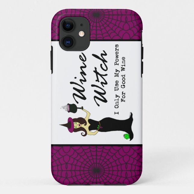 Wein-Hexe "ich verwende nur meine Power für guten Case-Mate iPhone Hülle (Rückseite)