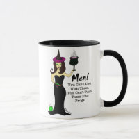 Wein-Hexe "Männer!" Tasse der Anti--Valentinsgrüße