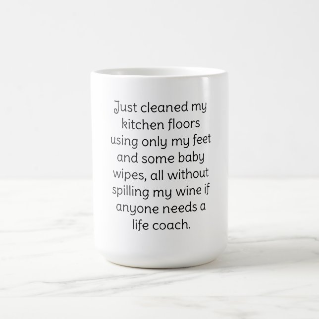 Wein Humor Kaffeetasse (Zentrum)