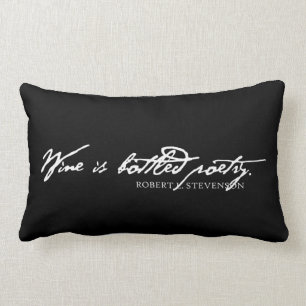 Wein ist abgefülltes Poesie-Kissen Lendenkissen