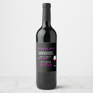 Wein ist meine bester weinetikett