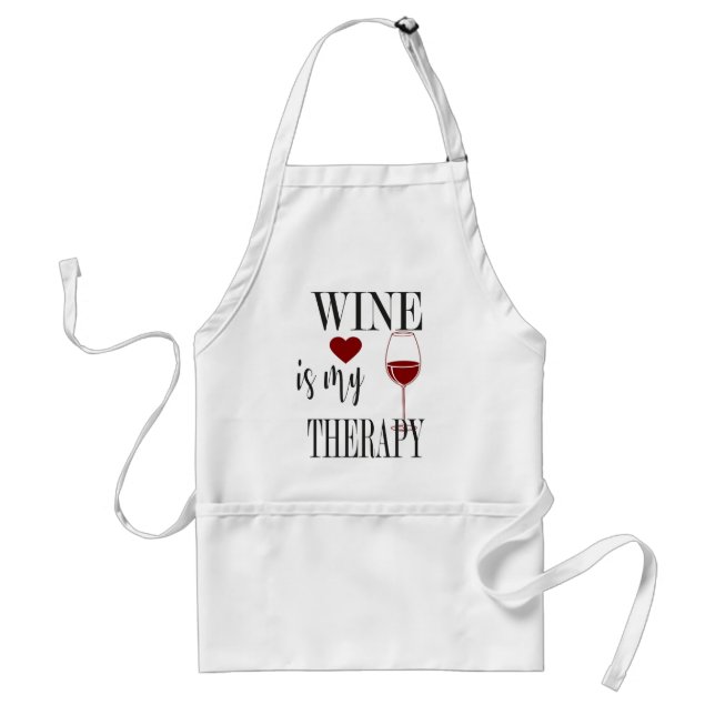 Wein ist meine therapeutische Schürze (Vorne)
