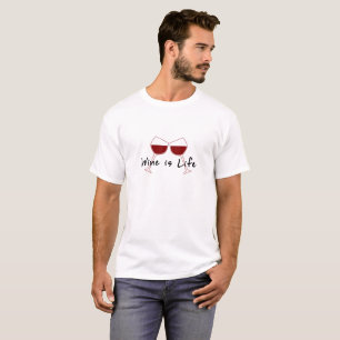 Wein ist Wein-KleiderT-Shirt des Leben-T - Shirt-  T-Shirt