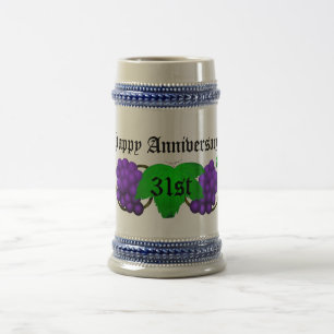 Wein-Jahrestag Stein 31. Bierglas
