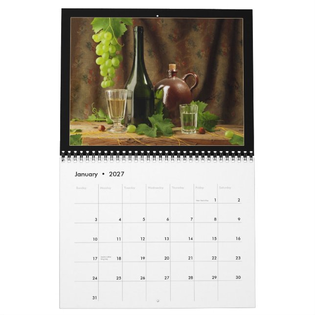 Wein-Kalender 2015 Kalender (Jan 2027)