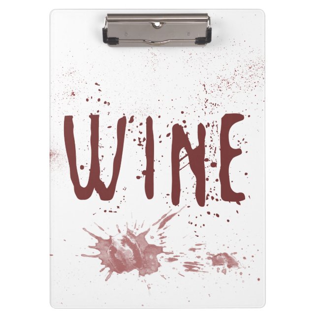 Wein Klemmbrett (Vorderseite)