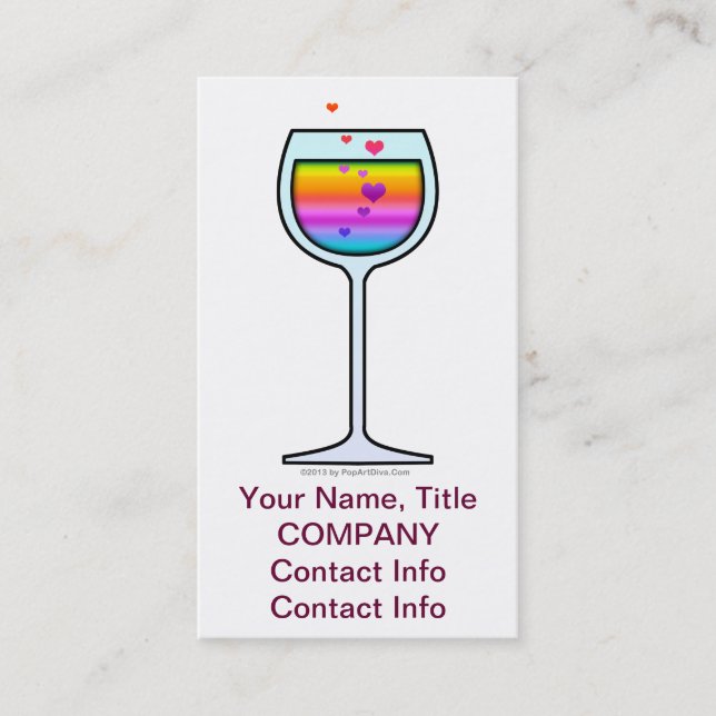 WEIN-KUNST-VISITENKARTEN VISITENKARTE (Vorderseite)