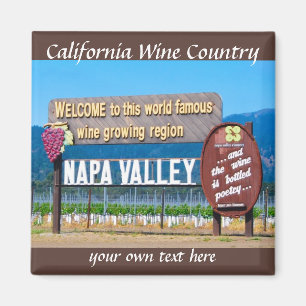 Wein-Land Napa Valley Kalifornien Magnet