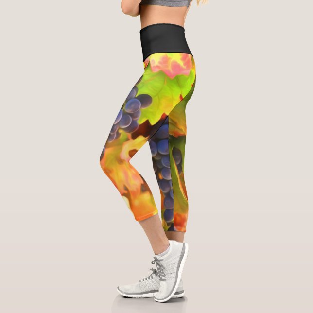 Wein Land Spaß Capri Leggings (Links)