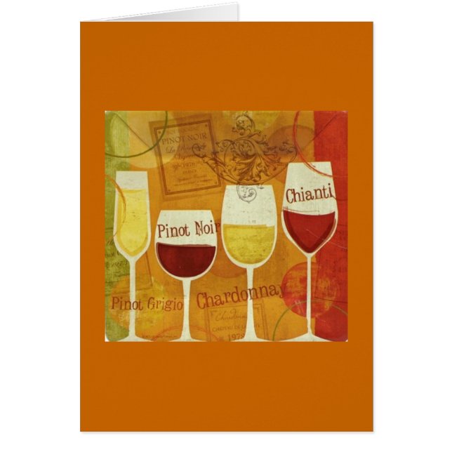 Wein-Liebhaber Chardonnay, Pinot Noir, Chianti (Vorne)