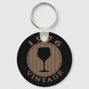 Wein Lover Geburtstag 1976 Vintag Schlüsselanhänger