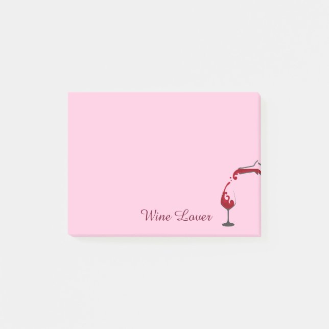 Wein Lover Post-it-Notes Post-it Klebezettel (Vorderseite)