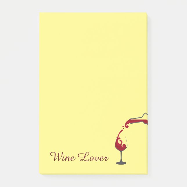 Wein Lover Post-it-Notes Post-it Klebezettel (Vorderseite)