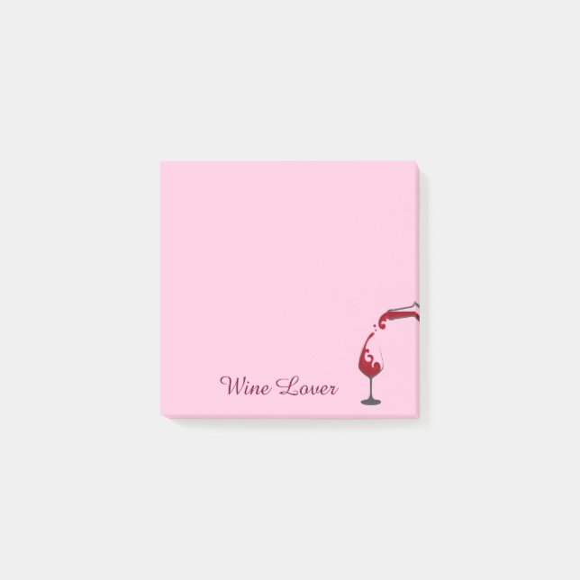 Wein Lover Post-it-Notes Post-it Klebezettel (Vorderseite)