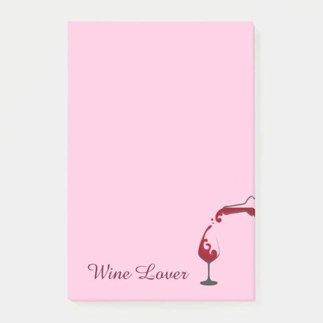Wein Lover Post-it-Notes Post-it Klebezettel (Vorderseite)