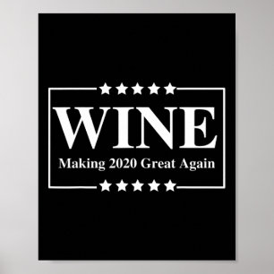 Wein macht wieder großartig - Trump lustiger Repub Poster