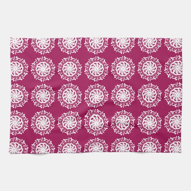 Wein Mandala Handtuch (Horizontal)