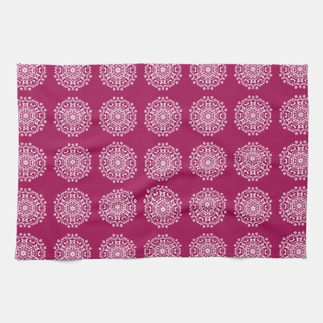 Wein Mandala Handtuch (Horizontal)