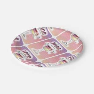 WEIN, MEHR WEIN, NOCH MEHR WEIN PAPPTELLER