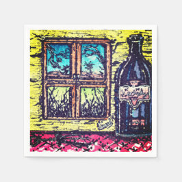Wein mit Aussicht Serviette