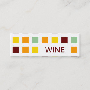 WEIN (Mod Quadrate) Mini Visitenkarte