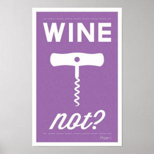 Wein nicht drucken poster