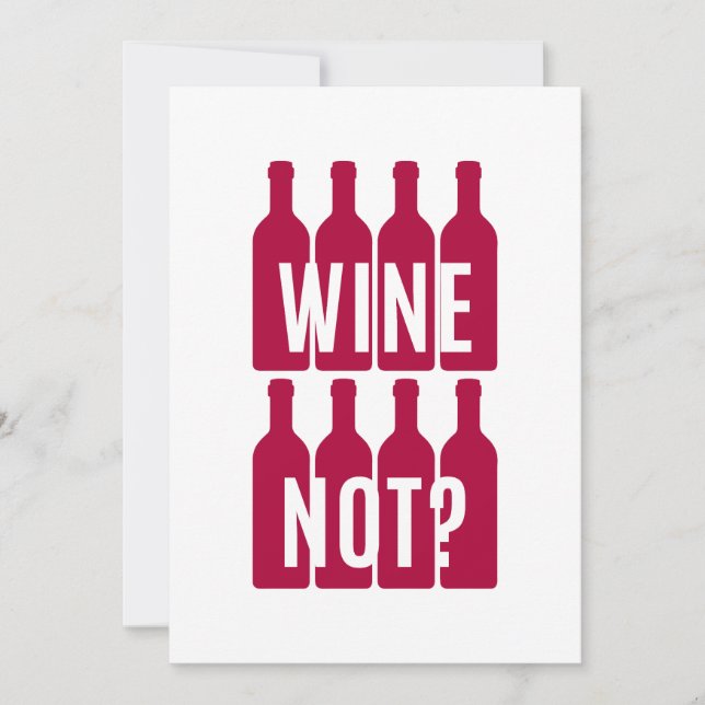 Wein nicht einladung (Vorderseite)