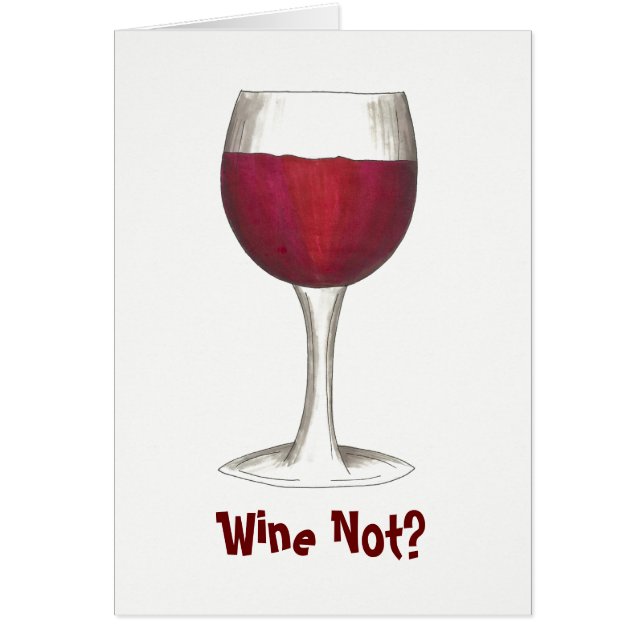 Wein nicht? Roter Wein Lover Cabernet Merlot Glass (Vorne)