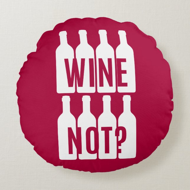 Wein nicht rundes kissen (Vorderseite)